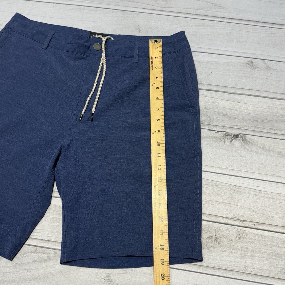 Faherty Shorts Mens 33 Blue Casual All Day Drawstring 8.5" Preppy Performance - Picture 8 of 8